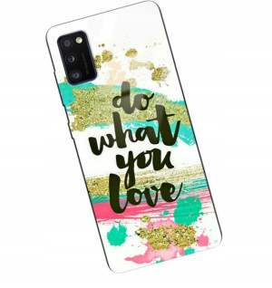 Etui Glass DO SAMSUNG A41 Case Modne Wzory