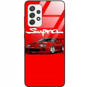 Etui Glass Do SAMSUNG A52 5G Motoryzacyjne Wzory