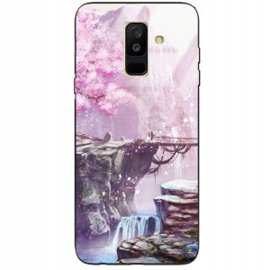 ETUI GLASS Do SAMSUNG A6 PLUS 2018 Case Top Wzory