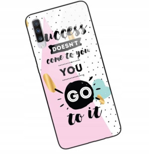 Etui Glass DO SAMSUNG A70S Case Modne Wzory
