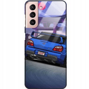 Etui Glass Do SAMSUNG S21 5G Motoryzacyjne Wzory