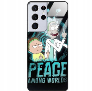 Etui Glass Do SAMSUNG S21 ULTRA 5G Męskie Wzory
