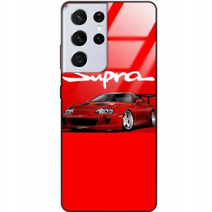 Etui Glass Do SAMSUNG S21 ULTRA 5G Moto Wzory