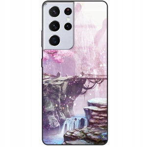 ETUI GLASS Do SAMSUNG S21 ULTRA Case Modne Wzory