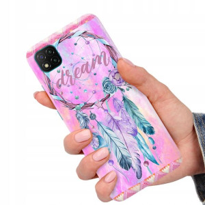 Etui do XIAOMI POCO C3 Case BOHO Leaves Top Wzory
