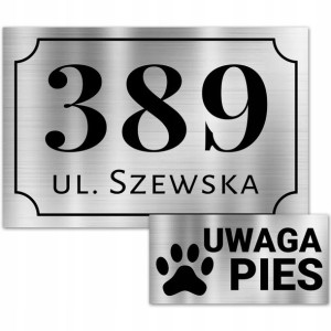TABLICZKA Adresowa DiBOND NUMER DOMU + GRATIS