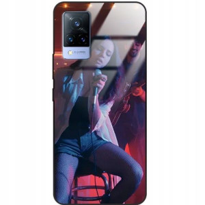 Etui Glass do VIVO V21 5G Case Filmy Seriale Wzory