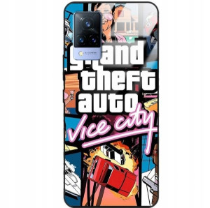 Etui Glass do VIVO V21 Obudowa Mocne Hard Wzory