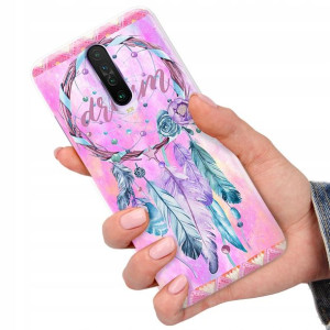 Etui do XIAOMI REDMI K30 Case BOHO Leaves Wzory
