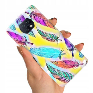 Etui do XIAOMI REDMI NOTE 9T 5G BOHO Leaves Wzory
