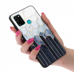 Etui Glass do HUAWEI HONOR 9A Case Marble Wzory