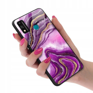 Etui Glass do HUAWEI HONOR 9X LITE Marble Wzory
