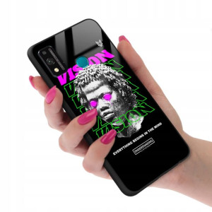 Etui GLASS do HUAWEI HONOR 9X LITE TOP NEON Wzory