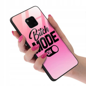 Etui Glass do HUAWEI MATE 20 PRO BOHO Pióra Wzory