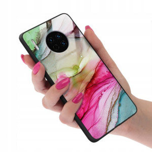 Etui Glass do HUAWEI MATE 30 PRO Marble Wzory +9H