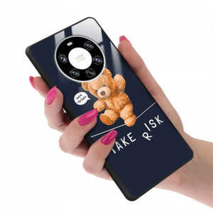 Etui Glass do HUAWEI MATE 40 PRO PLUS TEDDY Wzory