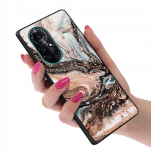 Etui Glass do HUAWEI NOVA 8 Marmurki Marble Wzory