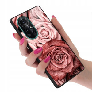 Etui Glass do HUAWEI NOVA 8 TOP Rose Gold Wzory