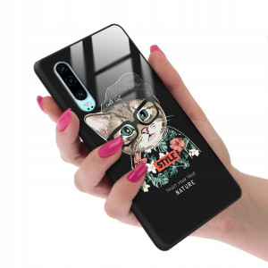 Etui Glass do HUAWEI P30 Case TEDDY MISIE Wzory