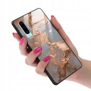 Etui Glass do HUAWEI P30 Obudowa Pink Nude Wzory