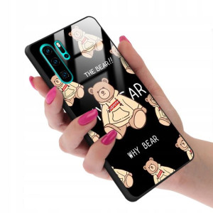 Etui Glass do HUAWEI P30 PRO Bearbrick Case Wzory