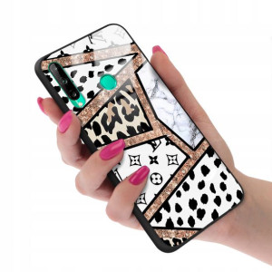 Etui Glass do HUAWEI P40 LITE E Bearbrick Wzory
