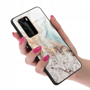 Etui Glass do HUAWEI P40 PRO Case Pink Nude Wzory