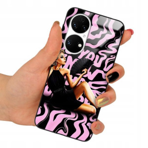 Etui Glass do HUAWEI P50 Case Wiosenne Top Wzory
