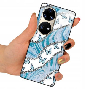 Etui Glass do HUAWEI P50 PRO Motyle Case Top Wzory