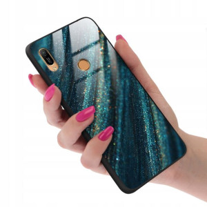 Etui Glass do HUAWEI Y6 PRIME 2019 Marble Wzory