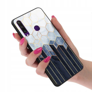 Etui Glass do HUAWEI Y6P TOP Marmurki Marble Wzory