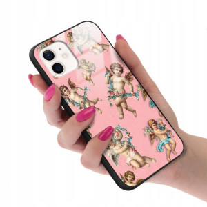 Etui Glass do IPHONE 12 Case Aniołki Angel Wzory