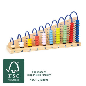 Liczydło drewniane Certyfikat FSC®.