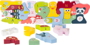 Puzzle drewniane edukacyjne  26 elementów.