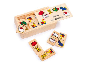 Domino drewniane Farma