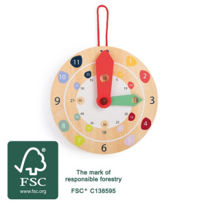 Zegar edukacyjny Certyfikat FSC®