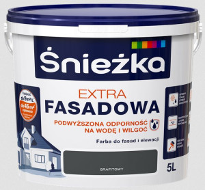Śnieżka EXTRA FASADOWA 5L Grafitowy