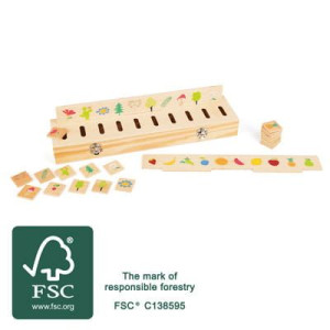 Układanka - sortownia drewniana Certyfikat FSC®