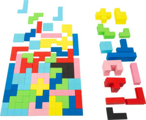Układanka drewniana Tetris