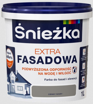 Śnieżka EXTRA FASADOWA 1L Ciemny szary