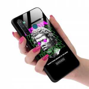 Etui GLASS do REALME 5 Obudowa Case NEONOWE Wzory