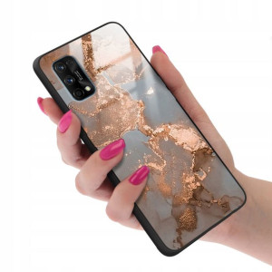 Etui Glass do REALME 7 PRO Case Pink Nude Wzory