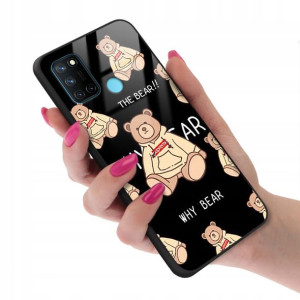 Etui Glass do REALME C17 Bearbrick Case Top Wzory