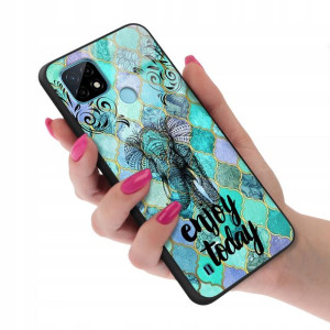 Etui Glass do REALME C21 Case BOHO Łapacze Wzory