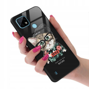 Etui Glass do REALME C21 Case TEDDY MISIE Wzory