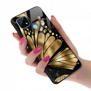 Etui Glass do REALME C21 Case TOP Rose Gold Wzory
