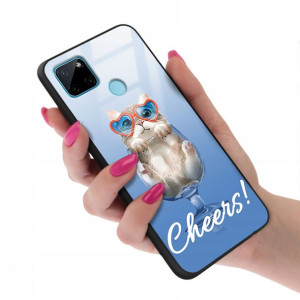 Etui Glass do REALME C21Y Obudowa Misie Top Wzory