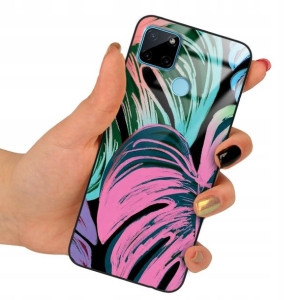 Etui Glass do REALME C25Y Case Wiosenne Top Wzory