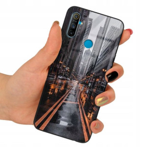 Etui Glass do REALME C3 Case TOP Krajobrazy Wzory