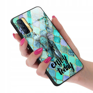 Etui Glass do REALME V15 Case BOHO Łapacze Wzory